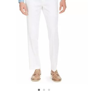 Alfani mens Linen Pants Bright White 38 x 30